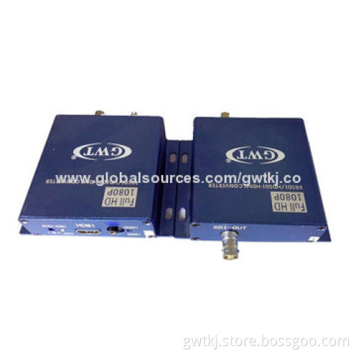 HDMI to HD SDI converter, television broadcasting room, large screen television and HDMI monitor